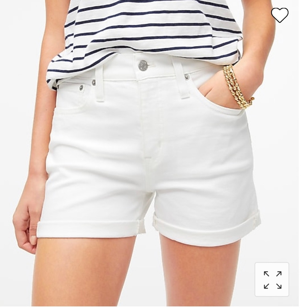 J.Crew Classic Denim Shorts Chalk White - Picture 3 of 6
